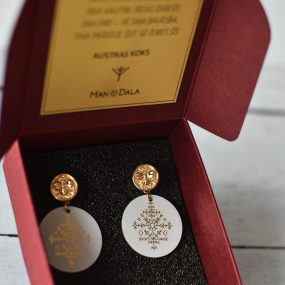 Bitītes, auskari AUSTRAS KOKS, mazie
